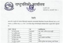 राष्ट्रपति पौडेलद्वारा मन्त्रिपरिषद्को मर्यादाक्रम हेरफेर, गृहमन्त्री ५ औ. नम्बरमा