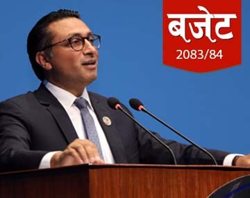 अर्थमन्त्रीवाग्लेद्वारा राष्ट्रपतिलाई बजेटबारे जानकारी,