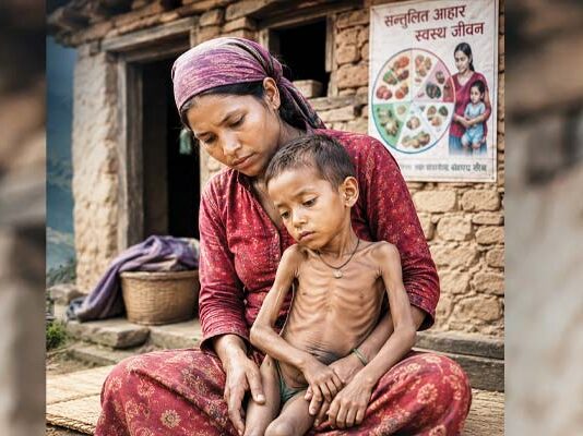 बालबालिका तीव्र कुपोषणबाट प्रभावित