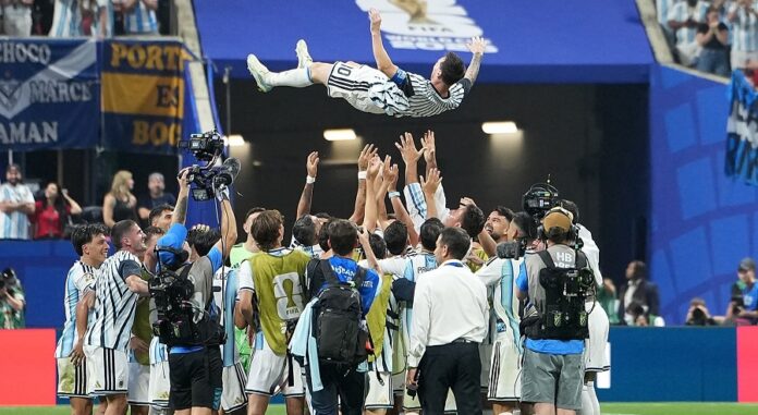 (SP)U.S.-ATLANTA-FOOTBALL-FIFA WORLD CUP-ROUND OF 16-ARG VS EGY