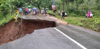 दग्नाममा बस्तीलाई कमजोर बनाउने पहिरो र नदी कटान नियन्त्रणमा आयो